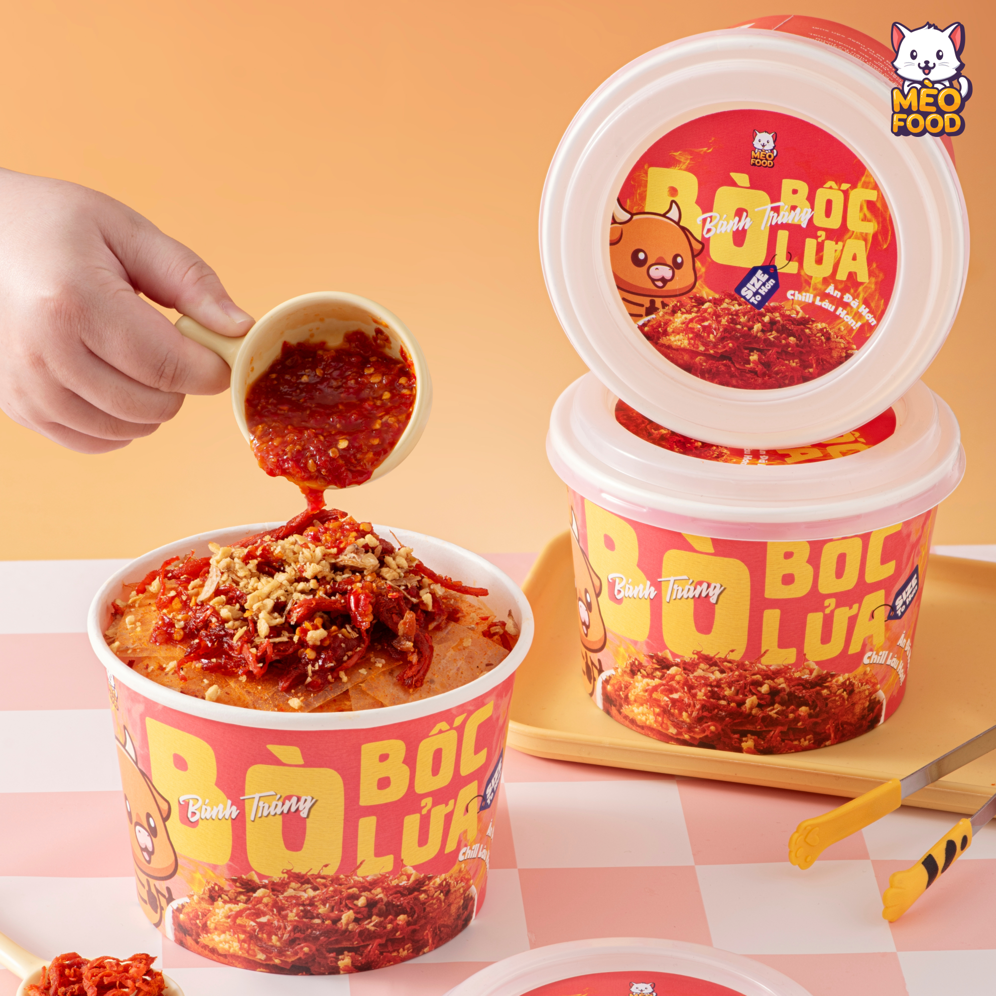 Bánh tráng Bò Bốc Lửa 